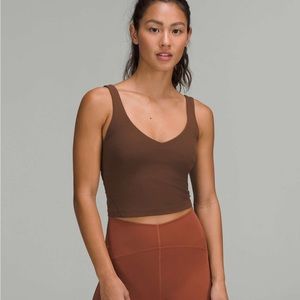 Brown lululemon align tank top